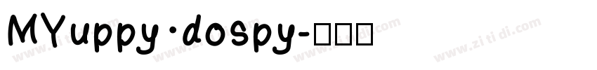 MYuppy dospy字体转换